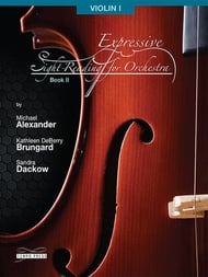 Expressive Sight-Reading for Orchestra, Vol. 2 Violin 1 string method book cover Thumbnail
